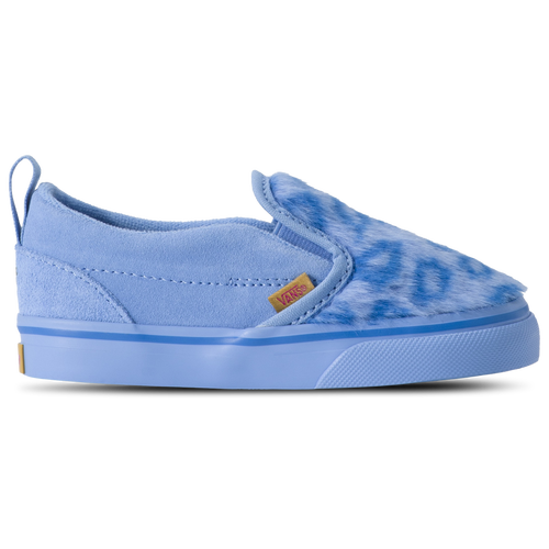 Girls Vans Classic Slip On Velcro - Girls' Toddler Shoes Blue