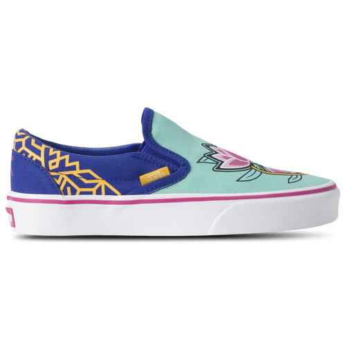 GIRLS - Vans Classic Slip On - Zoey Blue/Green Multi