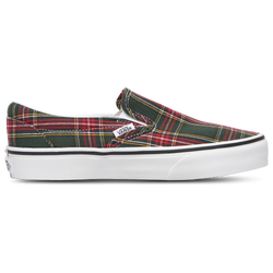 Women's - Vans Classic Slip On - Multi/Red