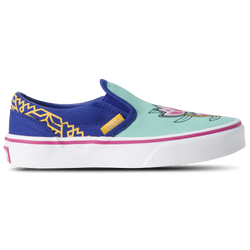 Girls' Preschool - Vans Classic Slip On - Zoey Blue/Green/Multi
