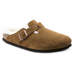 Women's - Birkenstock Boston Shearling Sandals - Mink