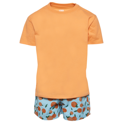 

LCKR Boys LCKR T-Shirt and Shorts Set - Boys' Preschool Marie Peach/Ether Orange Size 7