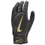 Nike Alpha Huarache Edge Batting Gloves - Men's Black/Black/Black