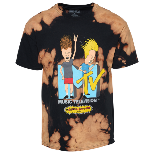 Beavis And Butthead Mens  T-shirt In Black/black