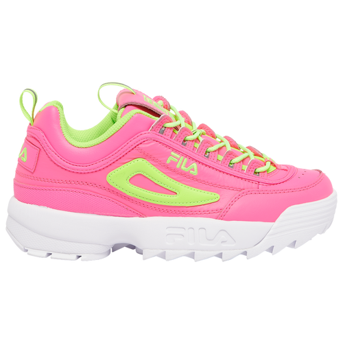 

Fila Girls Fila Disruptor II - Girls' Grade School Shoes Pink/Green/White Size 04.5