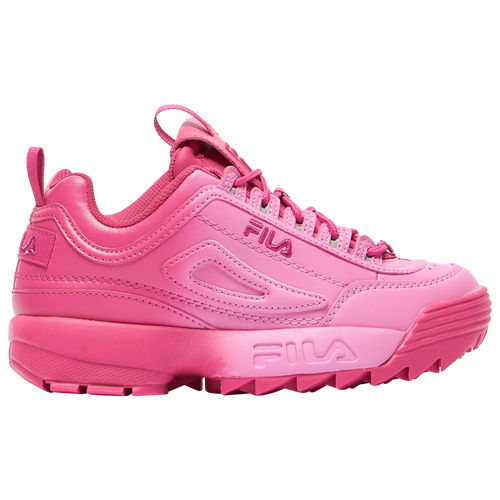 

Fila Girls Fila Disruptor II Premium - Girls' Grade School Basketball Shoes Pink/Pink Size 7.0