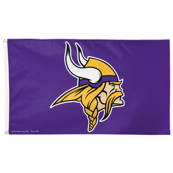 Adult - WinCraft Minnesota Vikings 3x5 Deluxe Flag - Gold/Purple/White