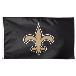 Adult - WinCraft New Orleans Saints 3x5 Deluxe Flag - Black/Old Gold/White