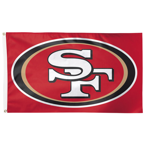 Womens San Francisco 49ers WinCraft San Francisco 49ers 3x5 Deluxe Flag - Adult - Scarlet Red / White / Gold