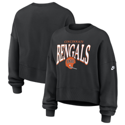 Women's - Nike NFL Bengals Crew - Black