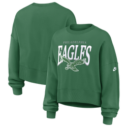 Women's - Nike NFL Eagles Crew - Green
