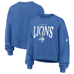 Women's - Nike NFL Lions Crew - Blue
