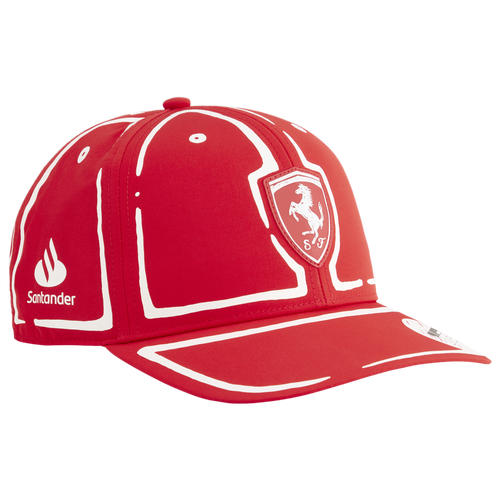 Shop Puma Mens  Scuderia Ferrari X Joshua Vides Leclerc Cap In Rosso Corsa