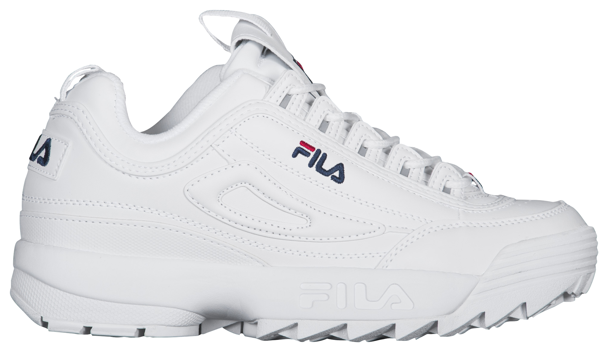 fila disruptor white gum sole