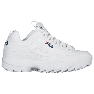 FILA Disruptor II Kid’s Premium Casual Shoes White Navy Red NEW 