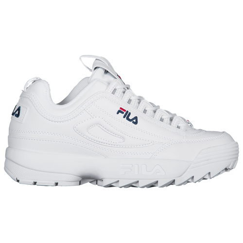 

Fila Boys Fila Disruptor II - Boys' Grade School Tennis Shoes White/Navy/Red Size 4.0
