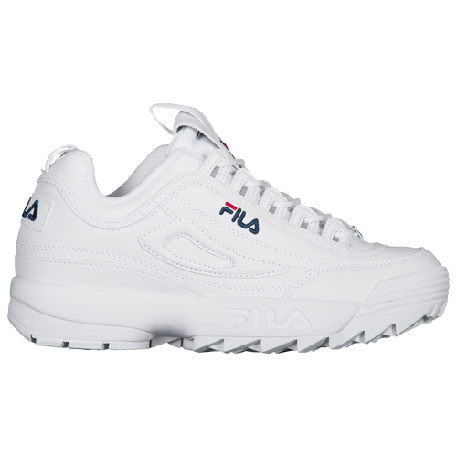 

Fila Boys Fila Disruptor II - Boys' Grade School Tennis Shoes White/Navy/Red Size 6.0