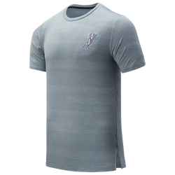 Men's - New Balance Q Speed Fuel Jaquard Short Sleeve - Grey