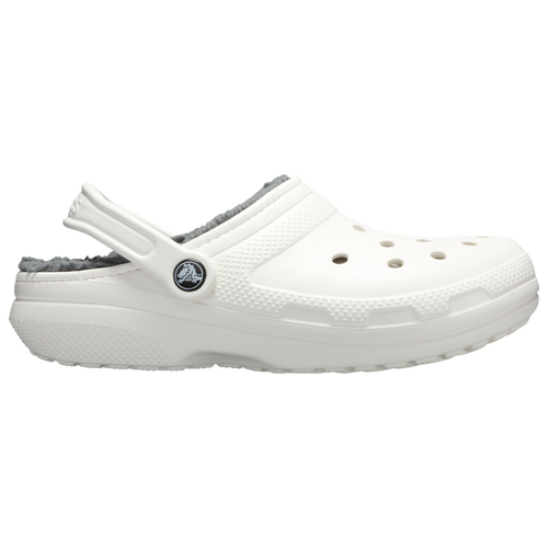 

Crocs Mens Crocs Classic Lined Clogs - Mens Shoes White/Gray Size 13.0