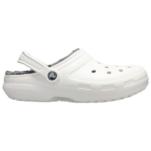 

Crocs Mens Crocs Classic Lined Clogs - Mens Shoes White/Gray Size 9.0