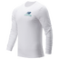 New Balance WNL Long Sleeve T-Shirt - Men's White