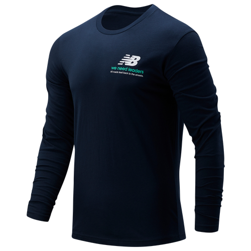 

New Balance Mens New Balance WNL Long Sleeve T-Shirt - Mens Ecru Size M