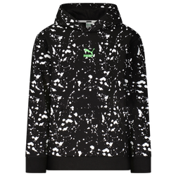 Boys' Grade School - PUMA Splatter Pullover Hoodie - Black/Multi