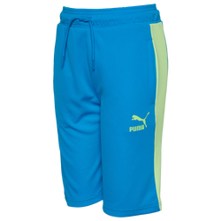 Boys' Grade School - PUMA Splatter Fleece Shorts - Blue/Black
