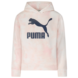 Girls' Grade School - PUMA Tie Dye Hoodie - Pink