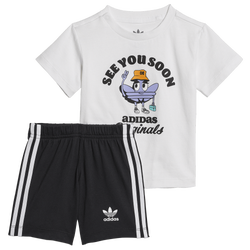 Boys' Toddler - adidas Originals Crew Set - Blue/White