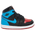 Jordan Retro 1 High OG - Girls' Infant Black/Dark Powder Blue/Varsity Red