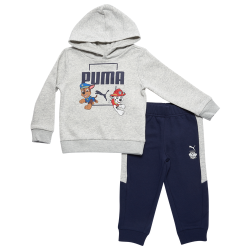 

Boys PUMA PUMA Paw Patrol Hoodie Set - Boys' Toddler Gray/Black Size 2T