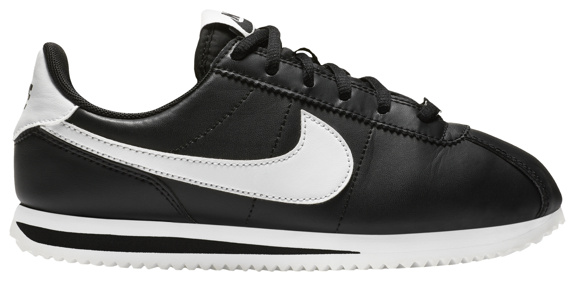 white and black cortez shoes