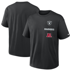 Men's - Nike NFL Raiders Short Sleeve T-Shirt - Black
