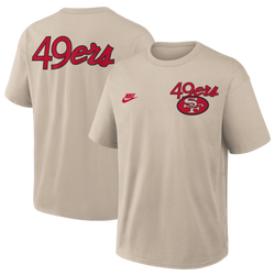 Men's - Nike NFL 49Ers Short Sleeve T-Shirt - Beige