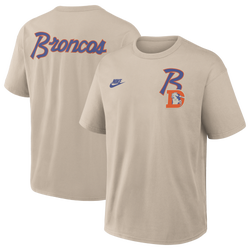 Men's - Nike NFL Broncos Short Sleeve T-Shirt - Beige