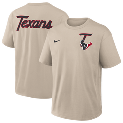 Men's - Nike NFL Texans Short Sleeve T-Shirt - Beige