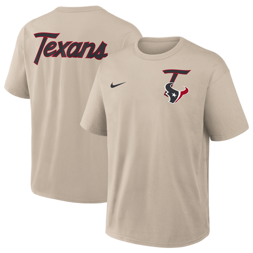 Nike Mens Houston Texans NFL Texans Short Sleeve T-Shirt - - Beige Size XXL
