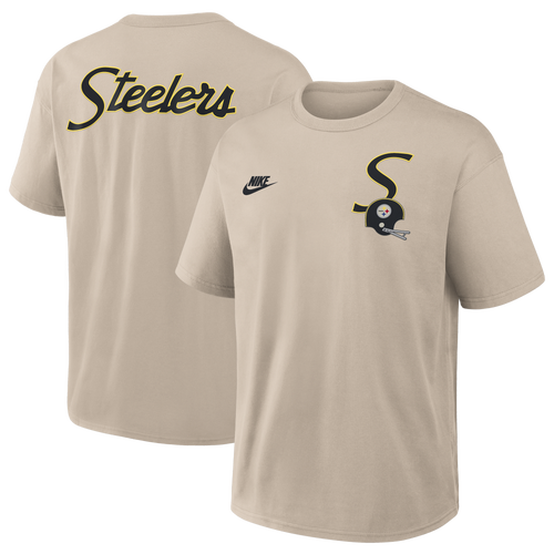 Nike Mens Pittsburgh Steelers NFL 49ers Rewind T-Shirt - - Beige