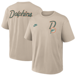 Men's - Nike NFL Dolphins Short Sleeve T-Shirt - Beige