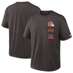 Men's - Nike NFL Browns Short Sleeve T-Shirt-Br - Brown