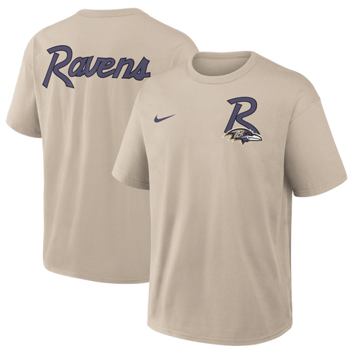 Nike Mens Baltimore Ravens NFL Ravens Short Sleeve T-Shirt - - Beige