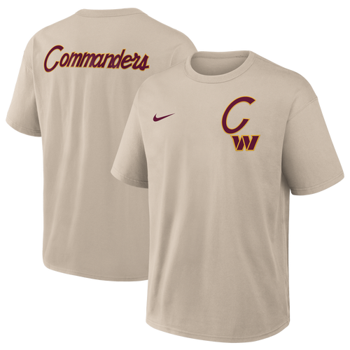 Nike Mens WASHINGTON COMMANDERS NFL Commanders Short Sleeve T-Shirt - - Beige