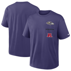 Men's - Nike NFL Ravens Short Sleeve T-Shirt - Purple