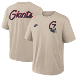 Men's - Nike NFL Giants Short Sleeve T-Shirt - Beige