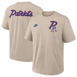 Men's - Nike NFL Patriots Short Sleeve T-Shirt - Beige
