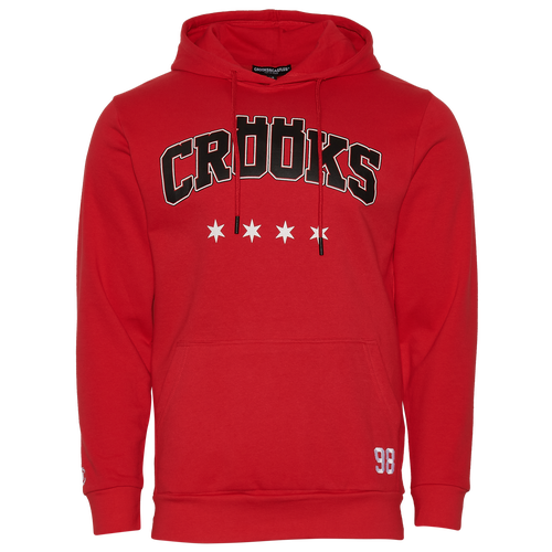 

Crooks & Castles Mens Crooks & Castles 98 Stars Hoodie - Mens Black/Red Size XL