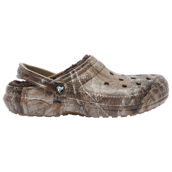 Men's - Crocs Classic Lined Clogs - Brown/Brown