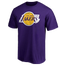 Fanatics Lakers Logo T-Shirt - Men's Purple/Purple