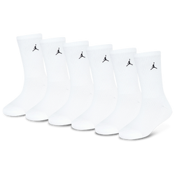 Youth - Jordan Everyday Essential 6PK Crew Socks - White